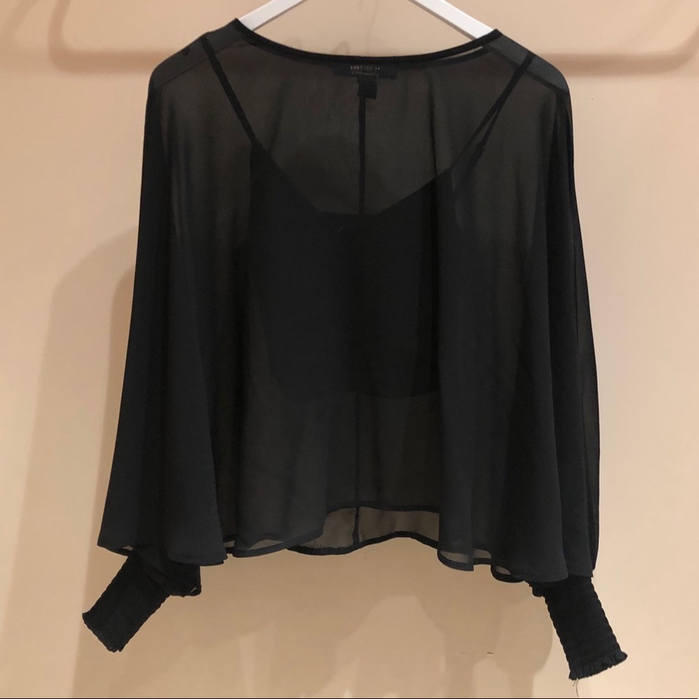 Sheer Black Top